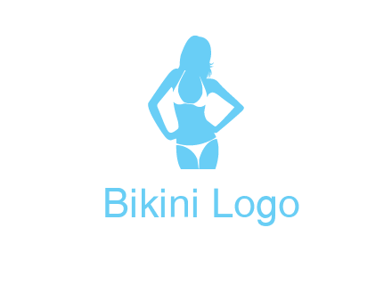 woman wearing bikini massage logo