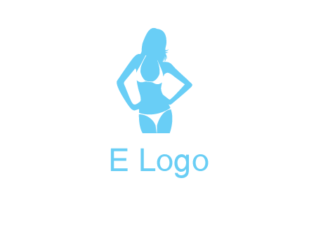 woman wearing bikini massage logo