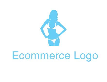 woman wearing bikini massage logo