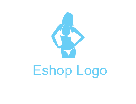 woman wearing bikini massage logo