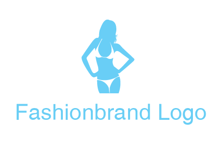 woman wearing bikini massage logo