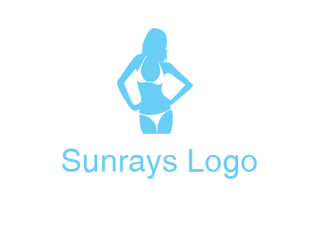 woman wearing bikini massage logo