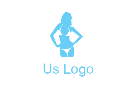 woman wearing bikini massage logo