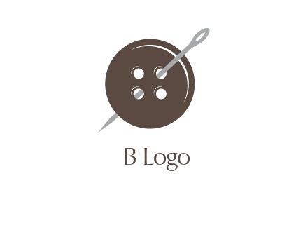 button and needle logo