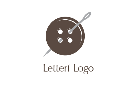 button and needle logo