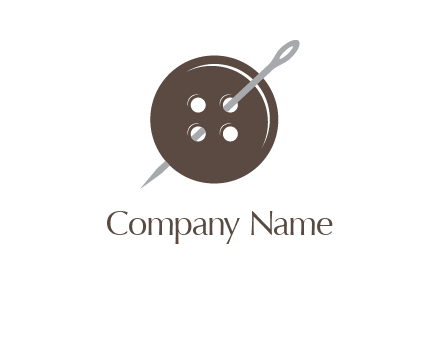 button and needle logo