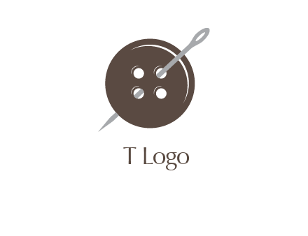 button and needle logo