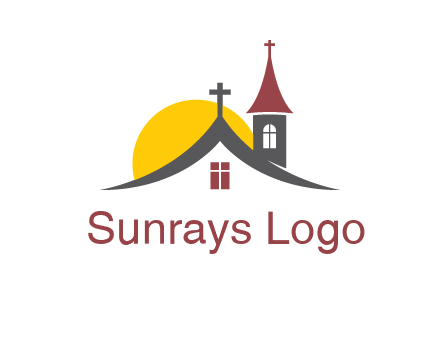 sunset on the church roof logo