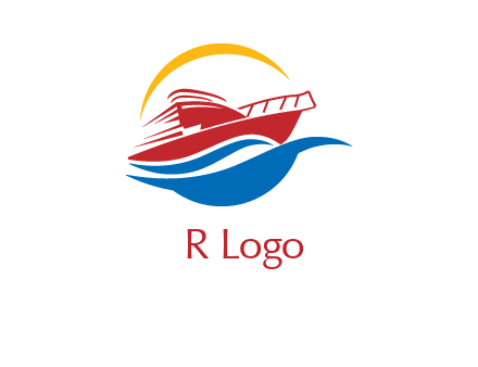 sun shining over a cruise line logo