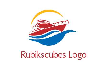 sun shining over a cruise line logo