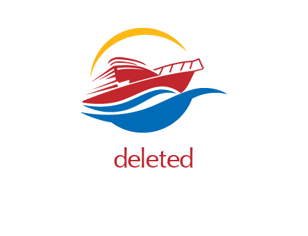 sun shining over a cruise line logo