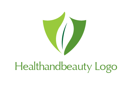 leaf inside shield logo