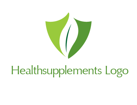 leaf inside shield logo