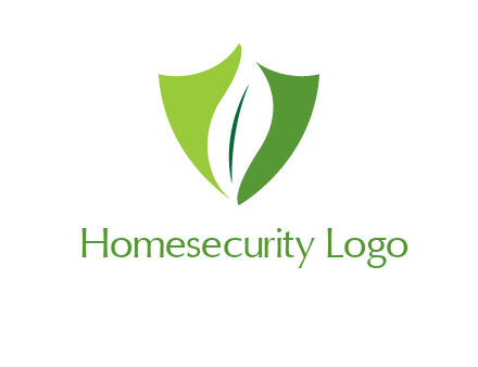 leaf inside shield logo