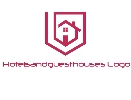 home inside shield or tag logo