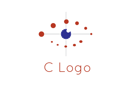 circles forming eye or orbital motion logo