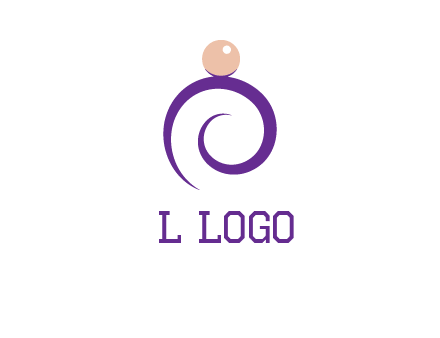 pearl ring jewelry logo