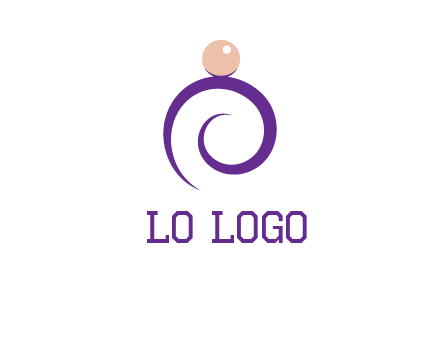 pearl ring jewelry logo