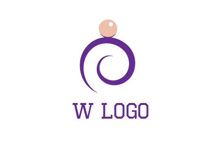 pearl ring jewelry logo