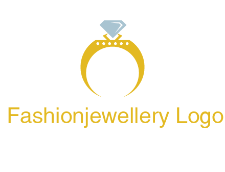 solitaire diamond gold engagement ring logo