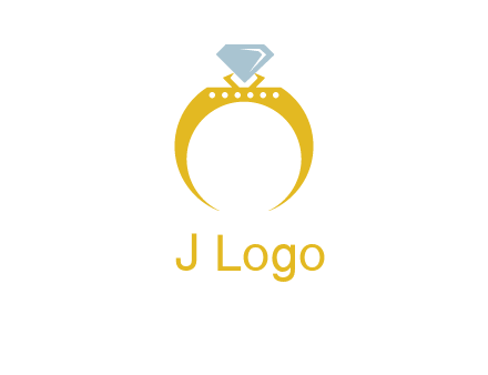 solitaire diamond gold engagement ring logo