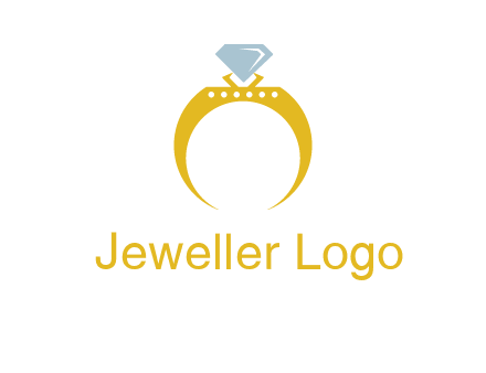 solitaire diamond gold engagement ring logo