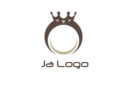 ring with a crown mounting logo