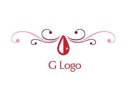 shiny ruby or gemstone logo