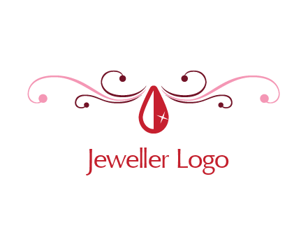 shiny ruby or gemstone logo