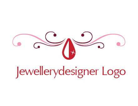 shiny ruby or gemstone logo