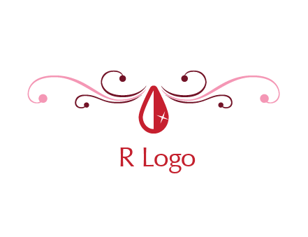 shiny ruby or gemstone logo