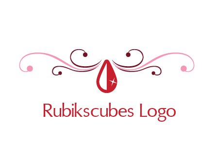 shiny ruby or gemstone logo