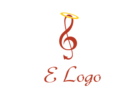 music note with a halo logo