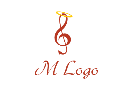 music note with a halo logo