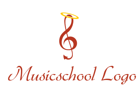 music note with a halo logo