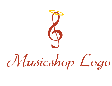 music note with a halo logo