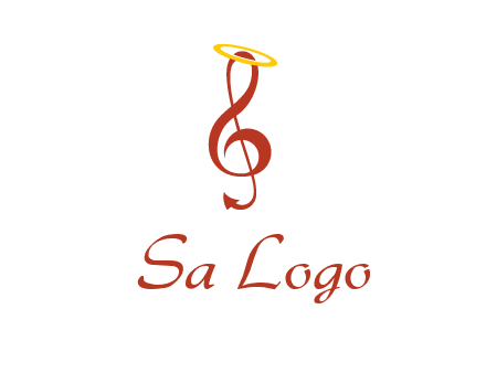 music note with a halo logo