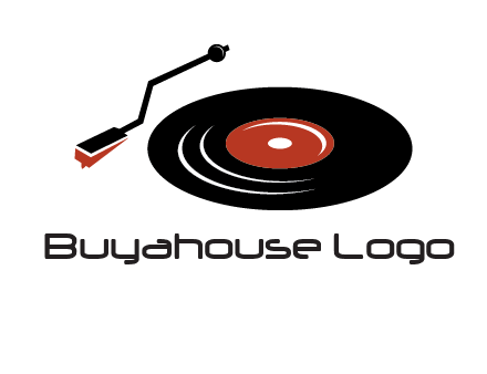 vinyl player logo