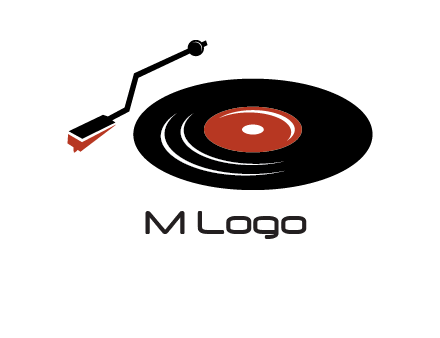 vinyl player logo