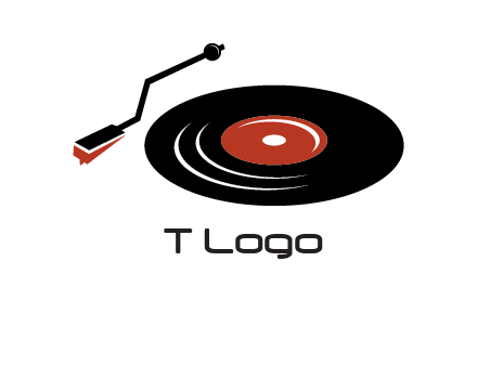 vinyl player logo