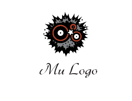 music logo with vinyls