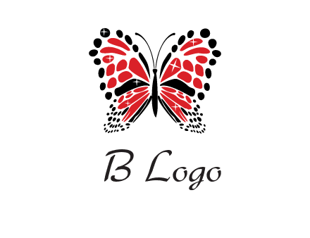 shiny butterfly logo