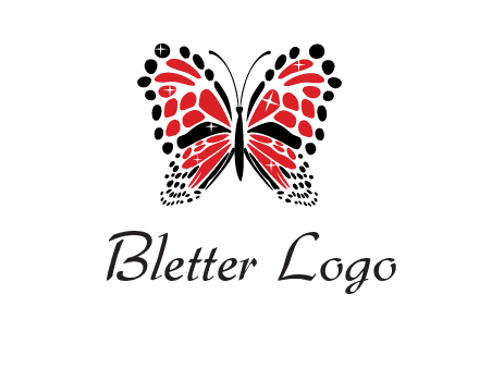 shiny butterfly logo