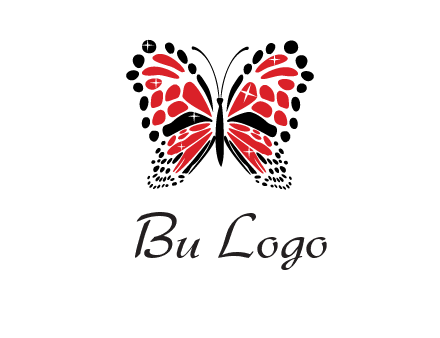 shiny butterfly logo