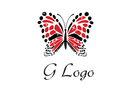 shiny butterfly logo