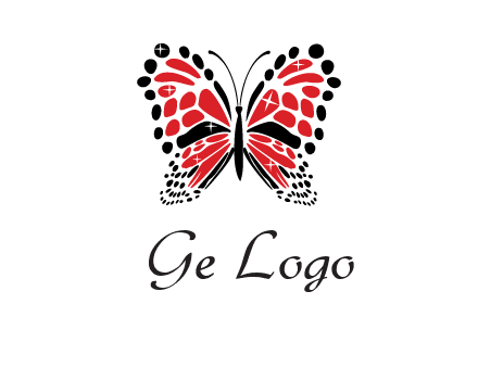 shiny butterfly logo