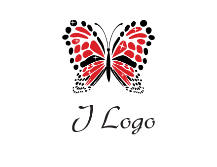 shiny butterfly logo