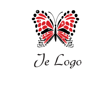 shiny butterfly logo