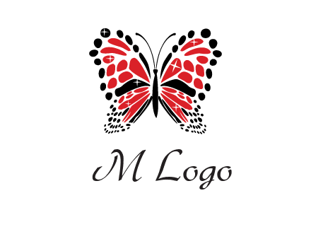 shiny butterfly logo