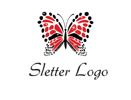 shiny butterfly logo